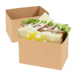 custom printed kraft sandwich takeaway boxes