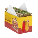 custom sandwich boxes printed food logo