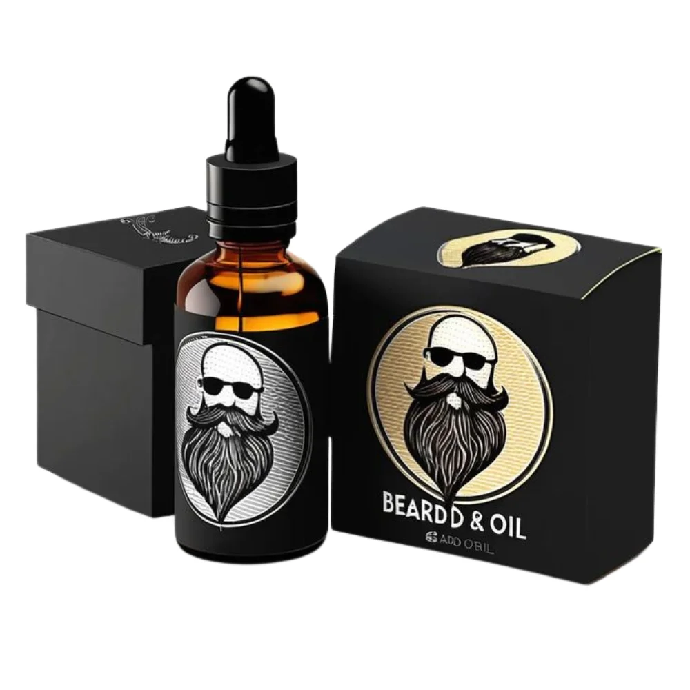 luxury beard oil gift boxes with logo